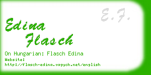 edina flasch business card